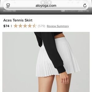 ALO yoga Aces Tennis Skirt